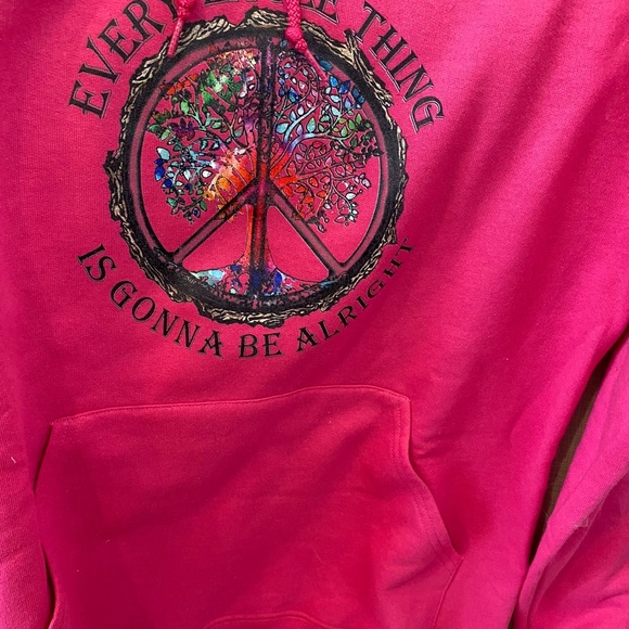 Bob Marley Woman’s Hot Pink Sweatshirt - Picture 2 of 5